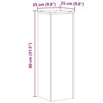vidaXL Supports pour plantes 2 Pièces sonoma gris bois d'ingénierie