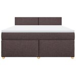 vidaXL Sommier à lattes de lit avec matelas Marron foncé 180x200 cm