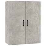 vidaXL Armoire suspendue Gris béton 69 5x34x90 cm Bois d'ingénierie