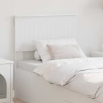 vidaXL Tête de lit Blanc 75 cm Bois d'ingénierie