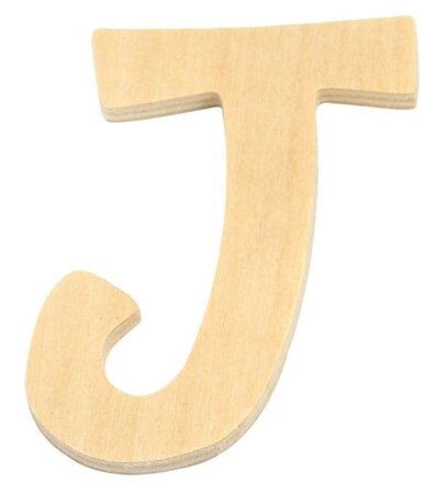 Alphabet en bois 6 cm Lettre J