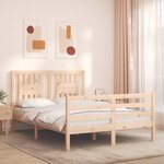 vidaXL Cadre de lit sans matelas bois massif