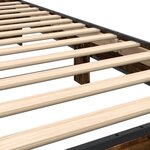 vidaXL Cadre de lit sans matelas chêne fumé 90x190 cm