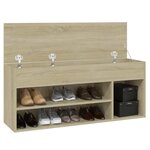 vidaXL Banc à chaussures Chêne sonoma 105x30x45 cm Bois d'ingénierie