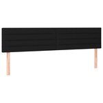 vidaXL Sommier à lattes de lit avec matelas LED Noir 180x200 cm Tissu