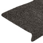 vidaXL Tapis d'escalier autocollants 30 pièces 65 x 21 x 4 cm Anthracite Bord rectangulaire