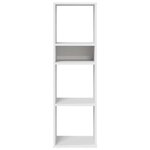 vidaXL Bibliothèque blanc 34x31x112 cm bois d'ingénierie