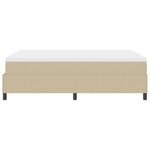 vidaXL Lit Box Spring avec Matelas - Vert Clair et Gris  160x200 cm  Tissu Velours Côtelé