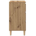 Table de chevet vidaXL en chêne d'artisanat 40x35x70 cm en bois d'ingénierie