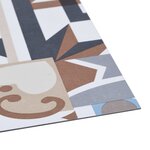 vidaXL Dalle de plancher autoadhésif PVC 5 11 m² motif mono