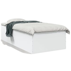 vidaXL Cadre de lit sans matelas blanc 90x190 cm