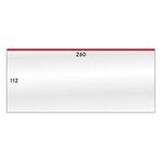 Gaines de protection 260 x 112 mm pour longues enveloppes.