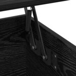 vidaXL Table basse Chêne noir 90 x 44.5 x 45 cm Bois d'ingénierie