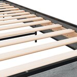 vidaXL Cadre de lit sonoma gris 90x190 cm bois d'ingénierie et métal