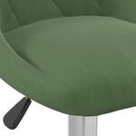 vidaXL Tabouret de bar Vert foncé Velours