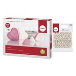 Coffret savon à modeler Love + Ficelle dorée & blanche 15 m