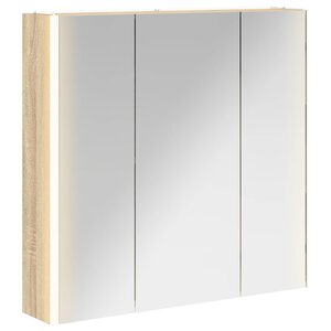 vidaXL Armoire Miroir de Salle de Bain Chêne Sonoma
