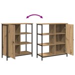 vidaXL Buffet chêne artisanal 70 x 30 x 80 cm Bois d'ingénierie