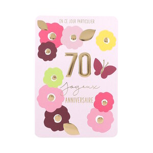 Carte De Voeux - Anniversaire - 70 ans En Ce Jour Particulier
