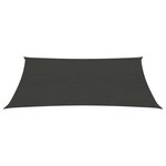 vidaXL Voile d'ombrage 160 g/m² Anthracite 2x3 m PEHD