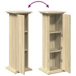 vidaXL Piédestal avec rangement chêne sonoma bois d'ingénierie