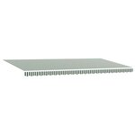 vidaXL Auvent Rétractable Vert et blanc 600 × 300 cm tissu