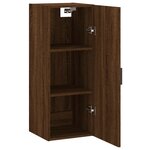 vidaXL Armoire murale chêne marron 34 5x34x90 cm