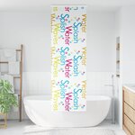 vidaXL Store enrouleur de douche avec cassette largeur du tissu 56 cm