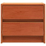 vidaXL Tables de chevet Brun cire 40 x 30.5 x 35.5 cm Bois de pin