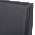 Vidaxl table et chaises 5 pièces cuir synthétique chêne noir