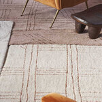 Tapis laine motif Masaï - couleur sable - 200 x 300 cm