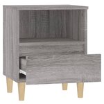 vidaXL Table de chevet Sonoma gris 40x35x50 cm