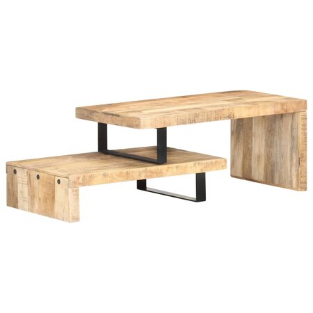 vidaXL Ensemble de table basse 2 Pièces Bois de manguier massif