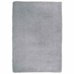 vidaXL Tapis shaggy à poils longs NAVARRA gris argenté 160x230 cm