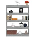 vidaXL Bibliothèque/Séparateur de pièce sonoma gris 100x30x135 cm