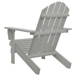 vidaXL Chaise de jardin Bois Gris