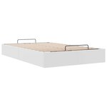 vidaXL Cadre de lit ottoman sans matelas blanc 120x200 cm similicuir