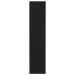 vidaXL Bibliothèque/Séparateur de pièce Noir Bois d'ingénierie