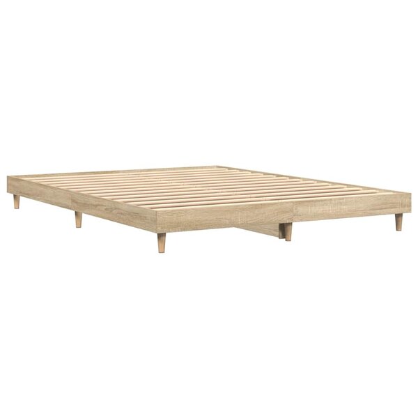 vidaXL Cadre de lit sans matelas chêne sonoma 160x200 cm