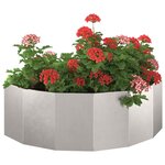 vidaXL Jardinière Argent 120 x 60 x 35 cm Acier inoxydable