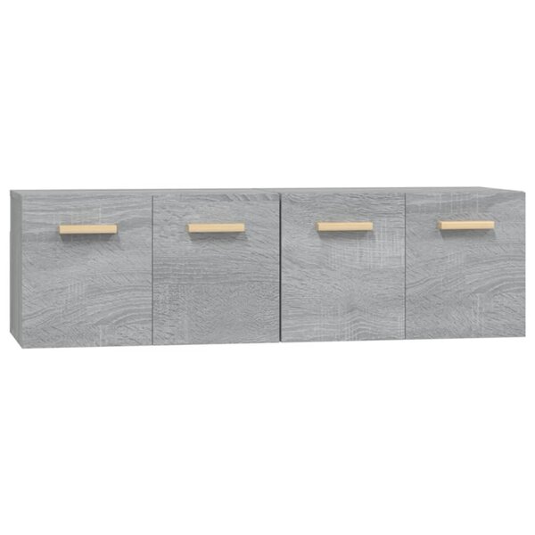 vidaXL Armoires murales 2 Pièces Sonoma gris 60x36 5x35 cm Bois