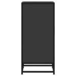vidaXL Buffet noir 35 5x35x76 cm bois d'ingénierie et métal