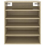 vidaXL Armoire à chaussures Chêne sonoma 60x35x70 cm Bois d’ingénierie
