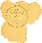 Pièce de monnaie en Or 1 Dollar g 0.5 Millésime 2025 Small Gold ELEPHANT