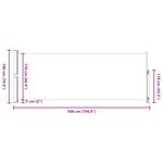 vidaXL Auvent latéral rétractable de patio 180x500 cm Crème