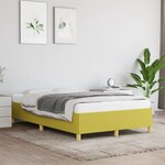 vidaXL Cadre de lit Vert 120 x 200 cm Tissu