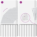 vidaXL Écran de confidentialité pour balcon Anthracite et blanc