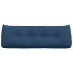 vidaXL Coussin de Dos Bleu 140 x 24 x 50 cm tissu