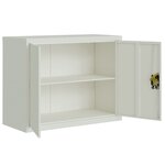 vidaXL Classeur gris clair 90x40x110 cm acier