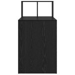 vidaXL Bureau Chêne noir 108 x 55 x 103.5 cm Bois d'ingénierie